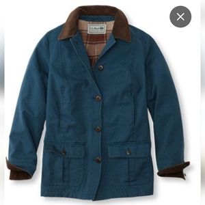 LL Bean hunters jacket with corduroy details